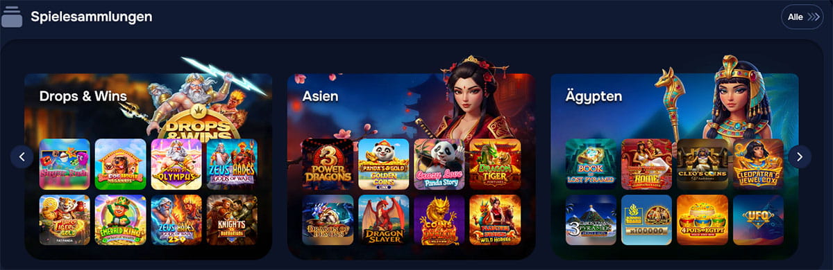 Game collection Wizardo casino. 