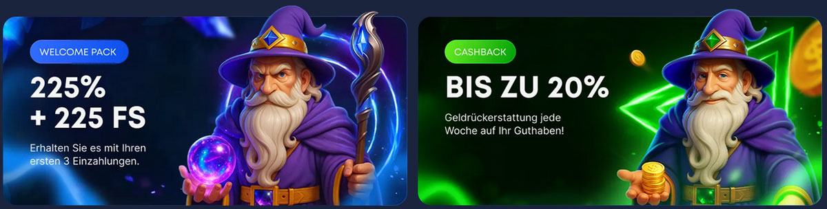 Wizardo casino Welcome Bonus